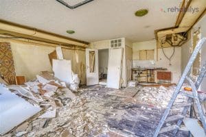 Grande pièce en rénovation